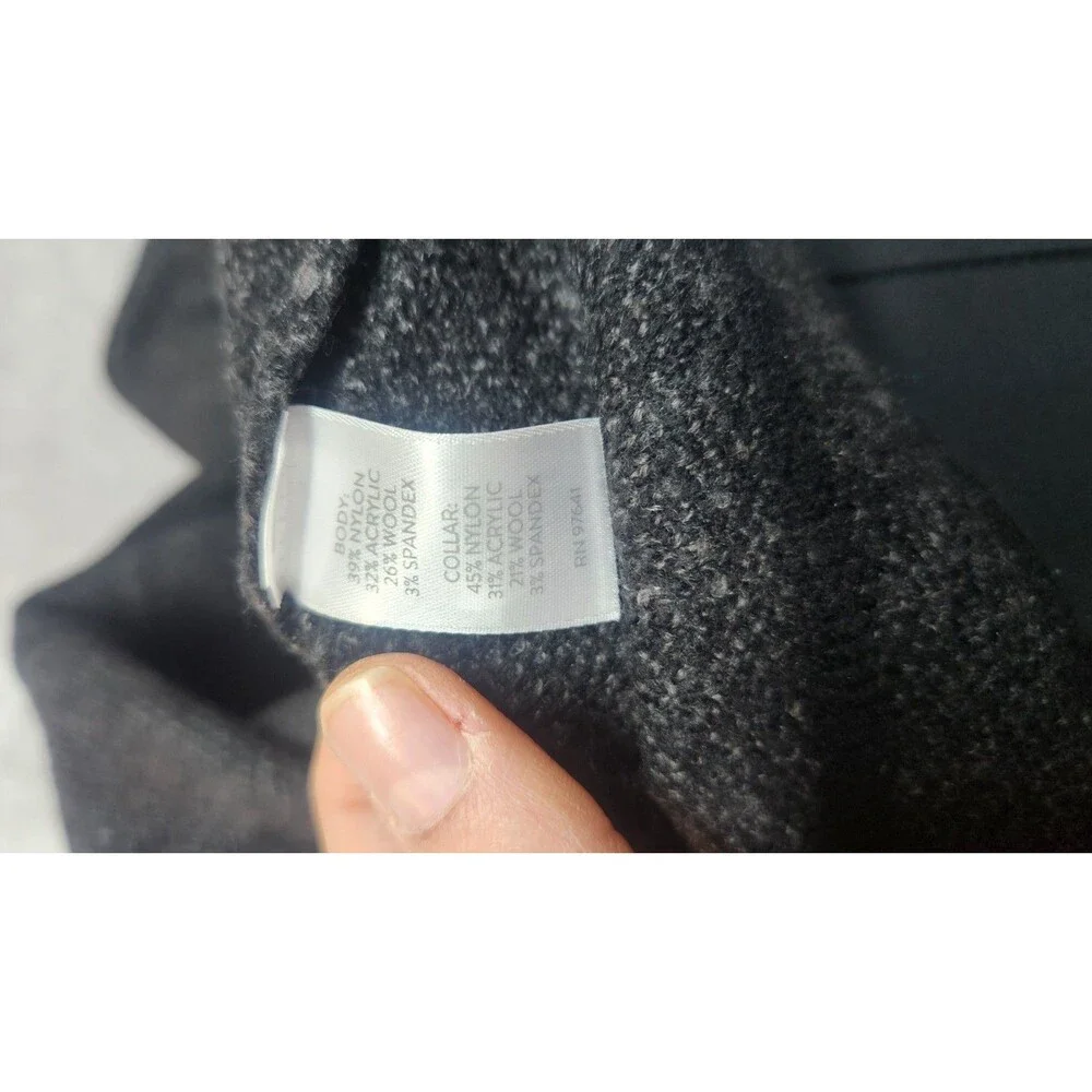 J.Jill Women's Size Medium Black Chevron Sweater Jacket NWT‎ Wool